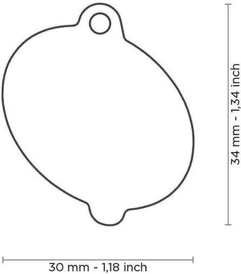 My Family Charms Dog ID Tag Metal Personalized