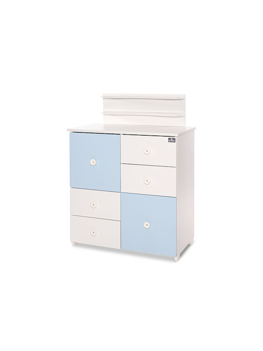 Baby Dresser with 4 Drawers White 83x47x96cm