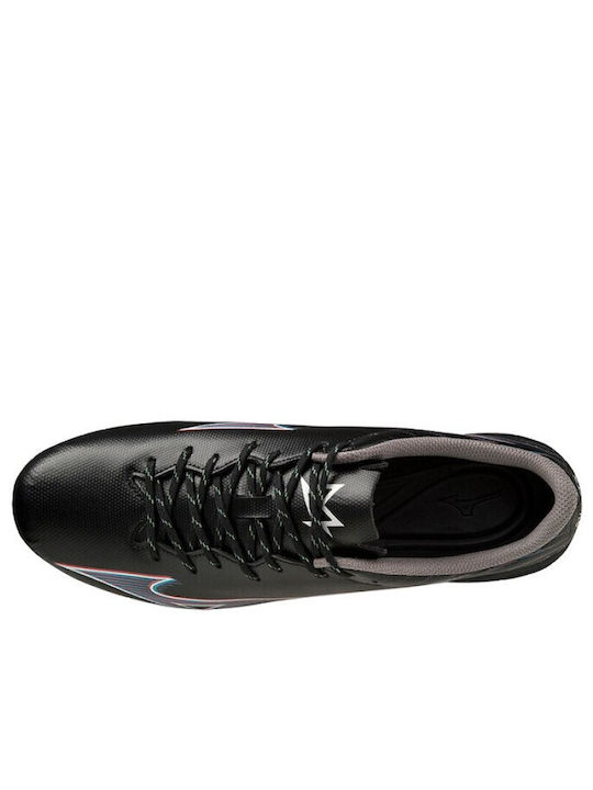 Mizuno Alpha Select Ποδοσφαιρικά Παπούτσια με Τάπες FG Μαύρα
