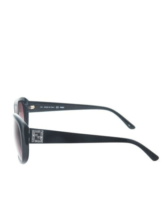 Fendi Women's Sunglasses with Black Plastic Frame and Pink Gradient Lens FS5240RK 001