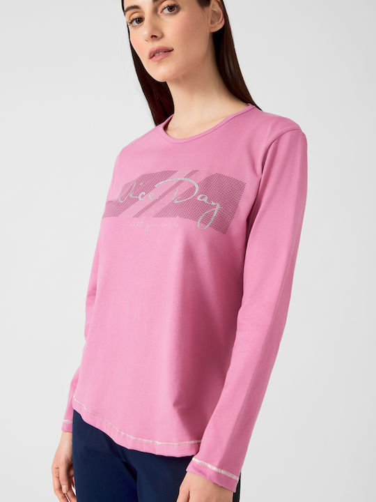 Minerva Winter Women's Pyjama Set Pink Nice Day