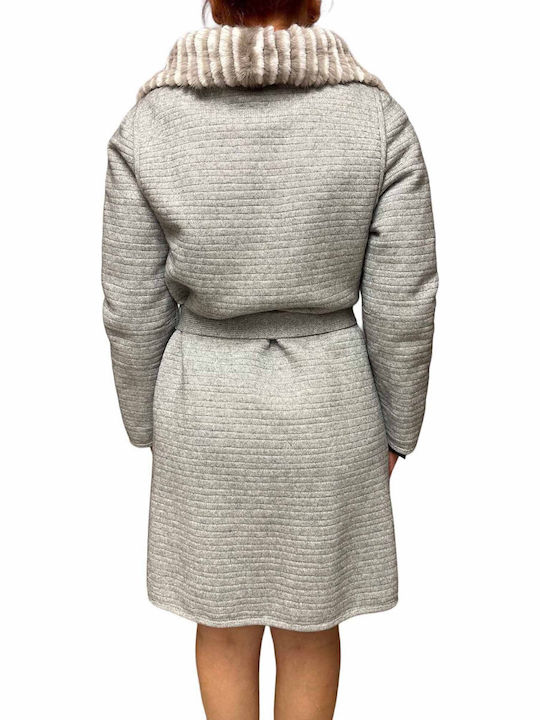 Frauen Pelz White-beige