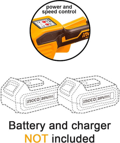 Ingco Brush Cutter Battery Shoulder / Hand 40V Solo 4.7kg