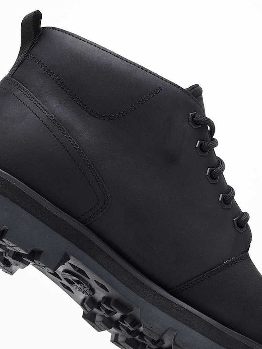 Leather Black Men's Boots