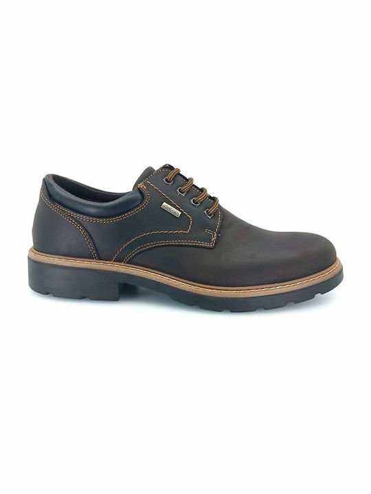 Imac Men's Leather Casual Shoes Brown