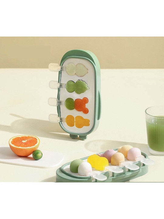 Formă de Patiserie Înghețată / Ice Lolly din Silicon 21x12.8x3buc 1buc