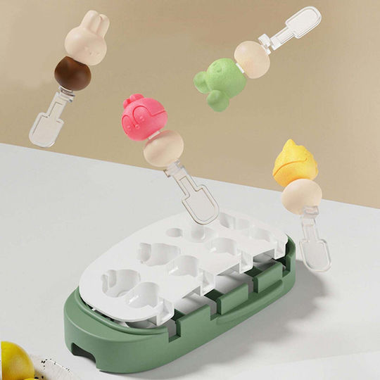 Silicone Ice Cream & Ice Lolly Baking Pan 21x12.8x3cm