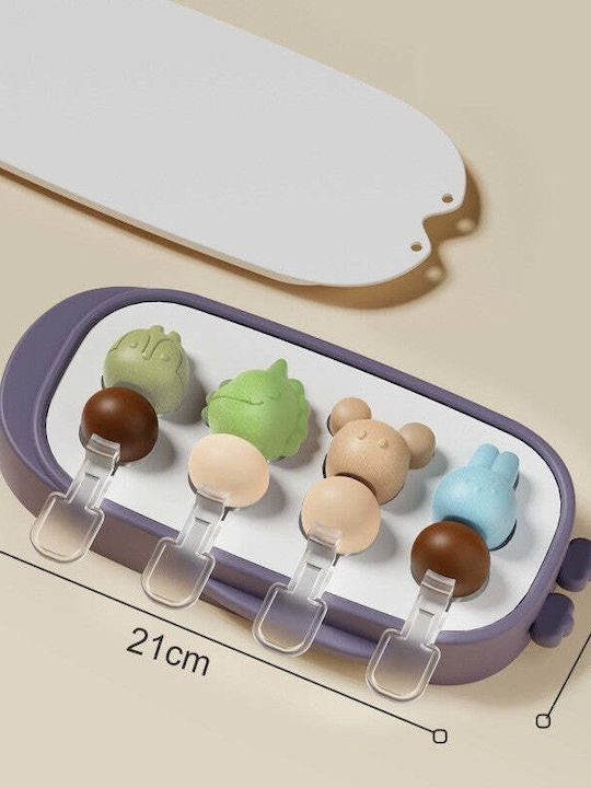 Backform Eiscreme / Eislutscher Silikon 21x12.8x3cm 1cm