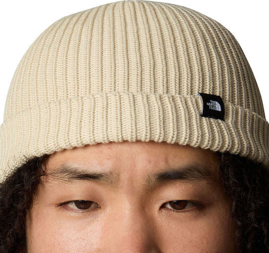 Fisherman Beanie Unisex Beanie Knitted in Beige color