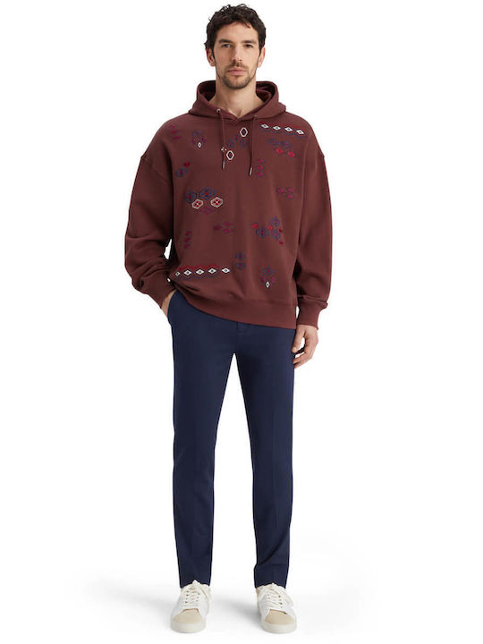 Scotch & Soda Herren Sweatshirt mit Kapuze Red