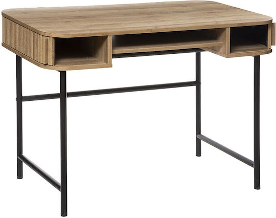 Birou Colva Din Lemn Bej Cu Picioare Metalice 105x60x76cm