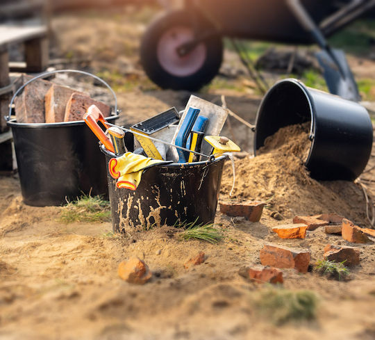 Kadax Plastic Construction Utility Bucket 5l Pack 5