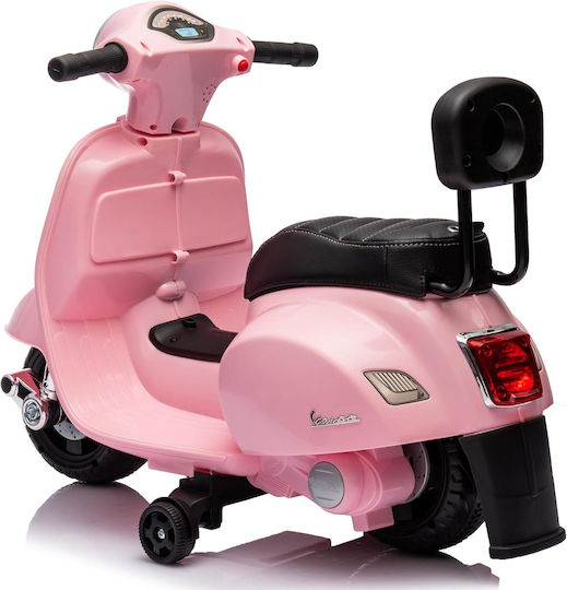 Παιδική Vespa Scooter & Backrest Ηλεκτροκίνητη 6 Volt Ροζ