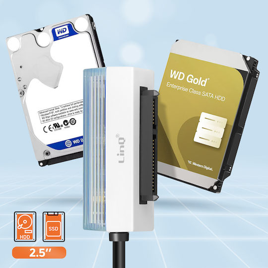 Linq Usb Usb C To Sata 2.5'' Data Transfer Adapter 5 Gbit S Black
