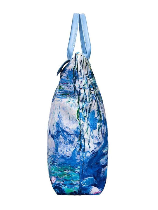 Signare Claude Monet Water Lilies Women's Bag Shopper Shoulder Blue