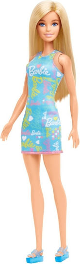 Barbie Păpușă Blondă cu rochie albastră pentru 3+ ani+ Ani (Diverse modele) 1 buc