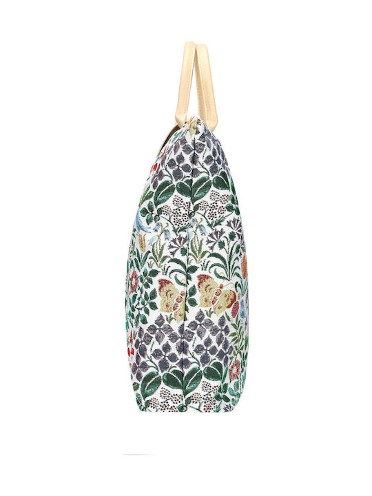 Spring Flowers Genti Dama Shopper Din Material Multicolor