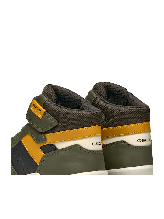 Perth Παιδικά Sneakers High Ανατομικά Χακί