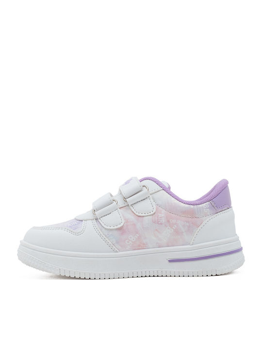 Παιδικά Sneakers με Σκρατς Λευκά