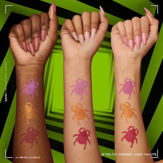 NYX Professional Makeup Beetlejuice Afterlife Passport Παλέτα με Ρουζ Afterlife Passport 6gr