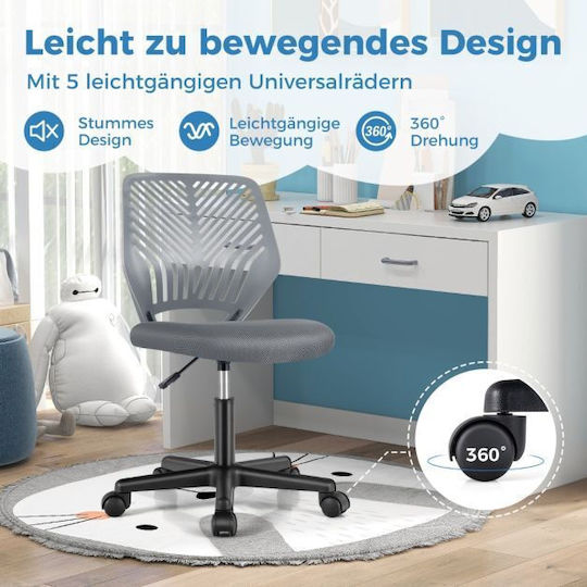 Kids Desk Chair Grey 54x54x77-89cm