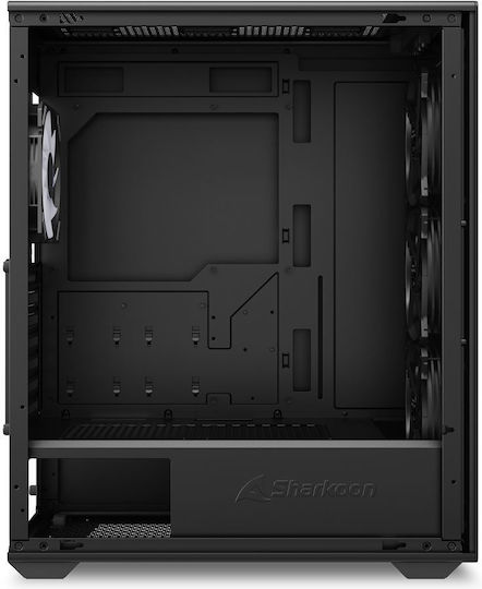 Sharkoon VK3 RGB Gaming Midi Tower Κουτί Υπολογιστή με Πλαϊνό Παράθυρο Μαύρο