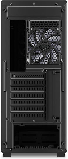 Sharkoon VK3 RGB Gaming Midi Tower Κουτί Υπολογιστή με Πλαϊνό Παράθυρο Μαύρο