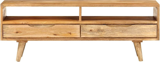 TV-Möbel aus Massivholz Coffee L140xB30xH41cm