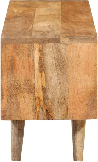 TV-Möbel aus Massivholz Coffee L140xB30xH41cm