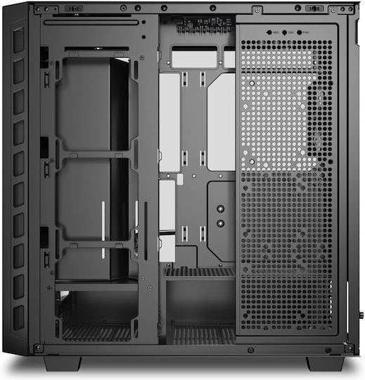 Sharkoon Rebel C80G RGB Gaming Midi Tower Κουτί Υπολογιστή με Πλαϊνό Παράθυρο Μαύρο