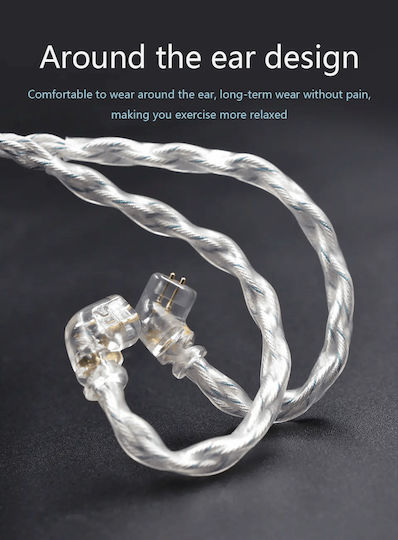 Silver Blue Cable Kz Replacement Cable for Kz Earphones