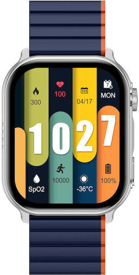 Kieslect KS Pro 47mm Smartwatch with Heart Rate Monitor (Silver)
