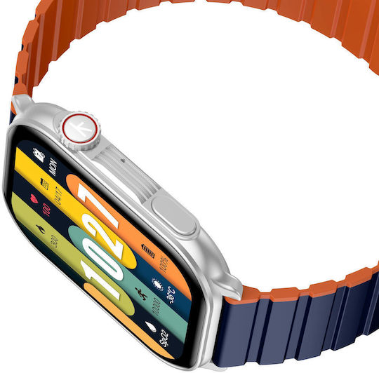 Kieslect KS Pro 47mm Smartwatch with Heart Rate Monitor (Silver)