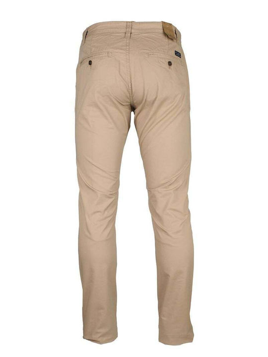 Explorer Pantaloni pentru bărbați Chino cu Croială Slim Beige