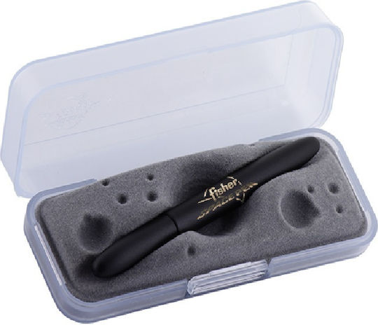 Fisher Space Pen Matte Black Bullet Space Pen Logo No Clip 400b/fsp