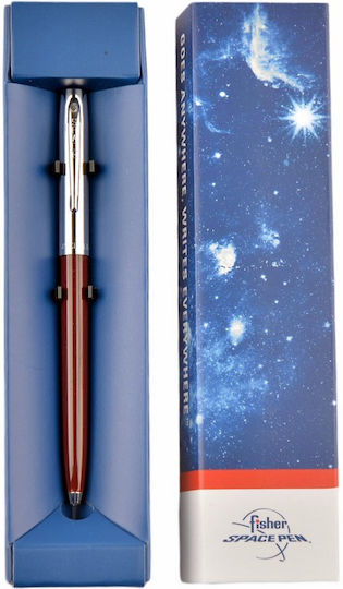 Химикалка Fisher Space Pen Cap-o-matic месингова капачка бордо корпус 775g-burg в подаръчна кутия