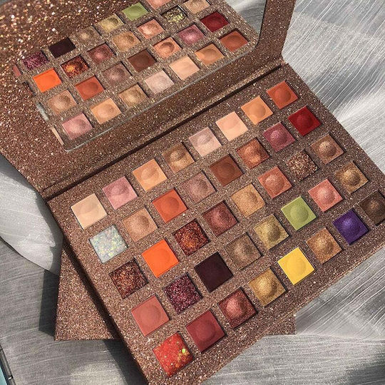 Палитра със Сенки за Очи Матов в Твърда Форма Brown With Glitter 250гр