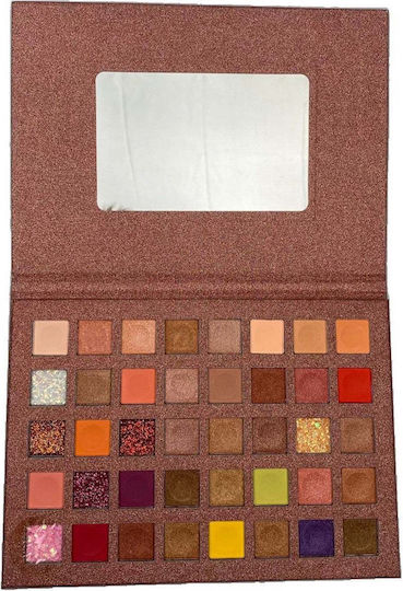 Палитра със Сенки за Очи Матов в Твърда Форма Brown With Glitter 250гр