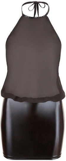 Schwarzes Leder- und Latex-Outfit