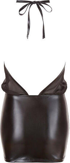 Schwarzes Leder- und Latex-Outfit