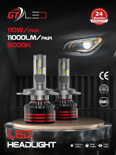 Λάμπες Αυτοκινήτου HIR2-9012 Canbus LED 9-32V 55W 2τμχ
