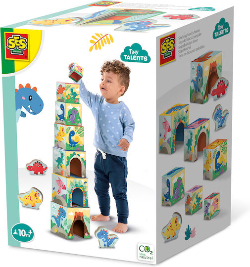 Ses Creative Играчка за подреждане от дърво за 10++ месеца