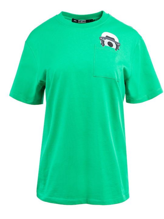 Karl Lagerfeld T-Shirt Green 241W1761-693