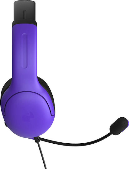 PDP Airlite Ultra Über Ohr Gaming-Headset mit Verbindung 3,5mm Violet für PC / PS4 / PS5