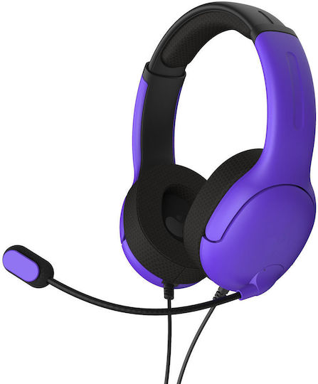 PDP Airlite Ultra Über Ohr Gaming-Headset mit Verbindung 3,5mm Violet für PC / PS4 / PS5