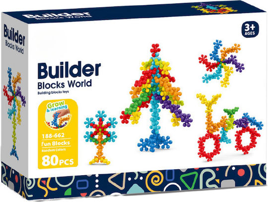 Bufnitel Парна строителна игра Цветни цветя 80 части