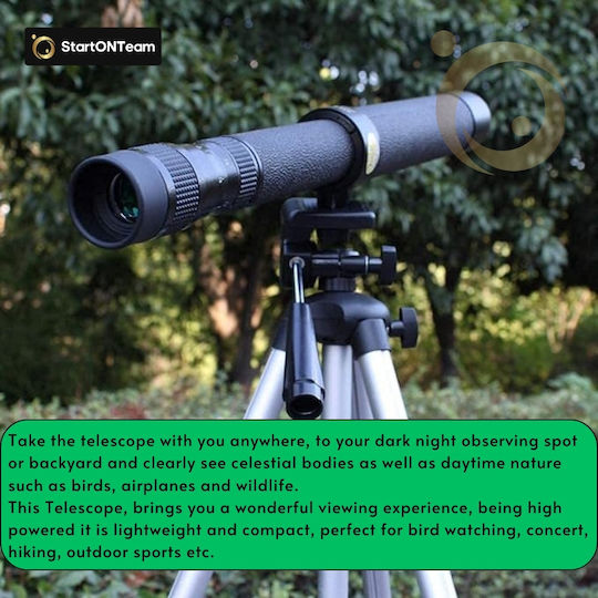 Monocular Telescope Pirate 4-24x40 Powerful Birdwatching Hunting Hiking Star Gazing