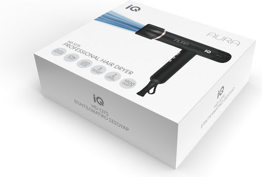 IQ Ionic Професионален Сешоар 1900W Black