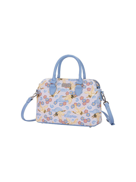 Signare Japanese Crane Women's Bag Hand Multicolour