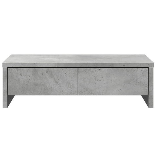 vidaXL Stand Desk Mounted Monitor Concrete Gray (854664)